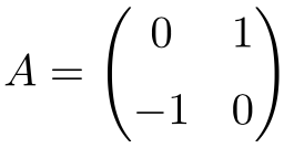 2x2 dimension orthogonal matrix