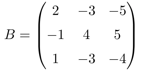 example of an idempotent matrix of dimension 3x3