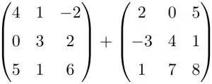 Adding and Subtracting Matrices: rules, examples and properties