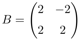 example of a 2x2 real normal matrix