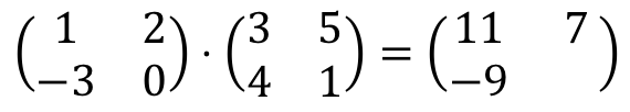 how to calculate a matrix multiplication