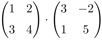 multiplyting 2x2 matrices