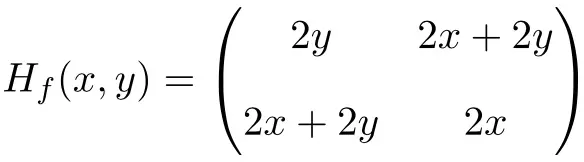 hessian matrix solved examples