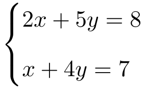 cramer's rule 2x2