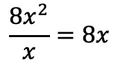 dividing monomials