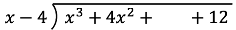 division of polynomials form